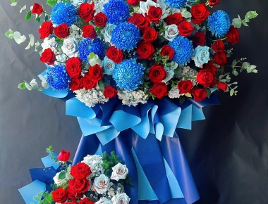 Shop Hoa Quận 7 - Kệ Hoa Chúc Mừng Khai Trương Tại HT FLOWER
