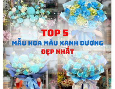 Top 5 mẫu hoa màu xanh dương đẹp dành tặng cho người thân