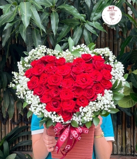 GIỎ HOA TRÁI TIM