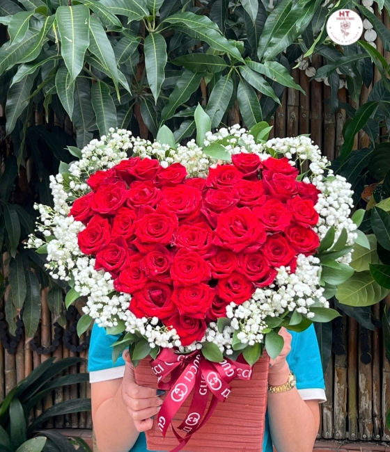 GIỎ HOA TRÁI TIM